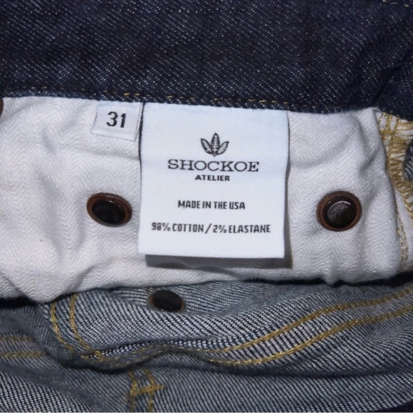 Shockoe Atelier Standard Candiani Straight Button Fly Dark Selvedge Jeans 31 - Picture 9 of 11